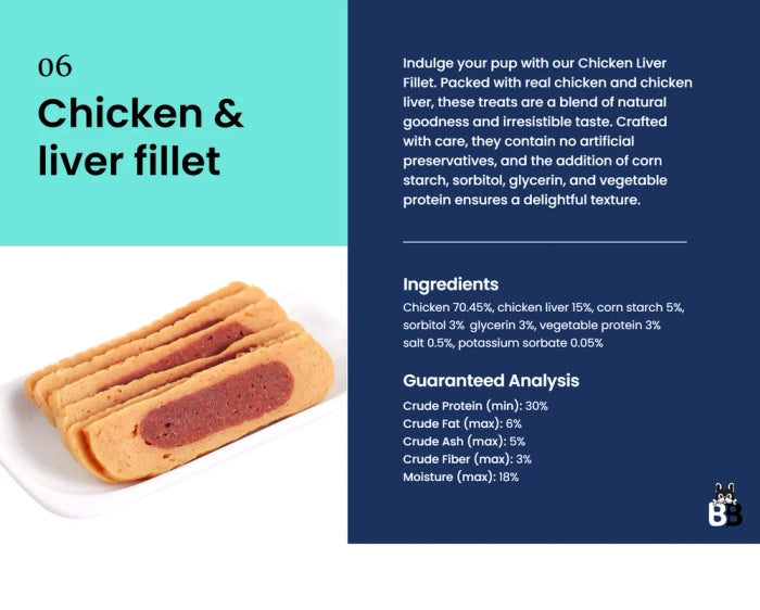Barking Blends Chicken and Liver Fillet Dog Treats