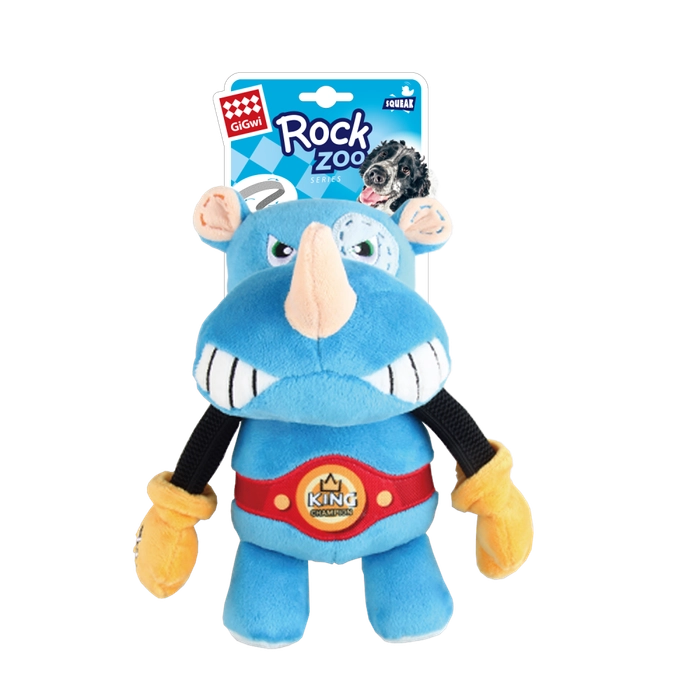 GiGwi Rock Zoo King Boxer Plush Toys