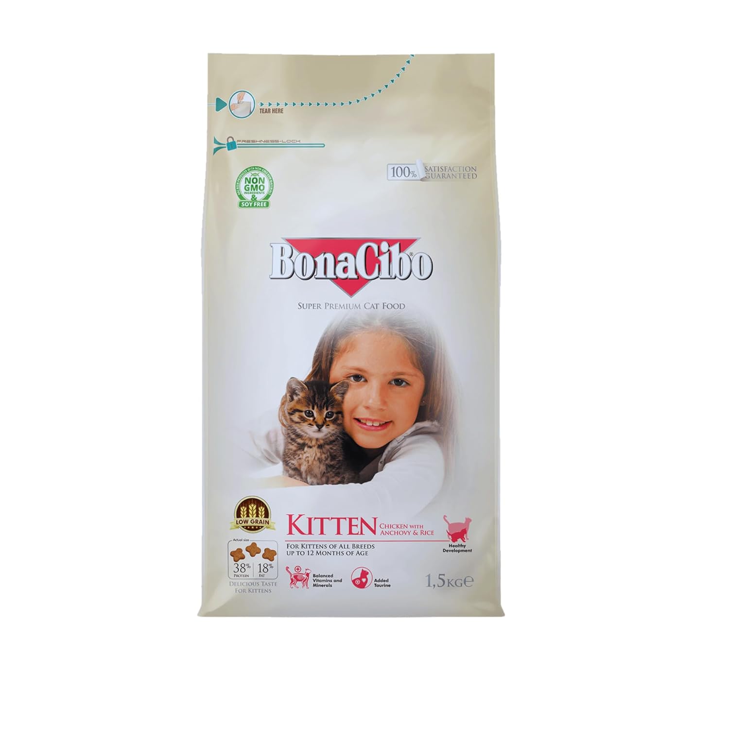 Bonacibo Chicken Kitten Cat Dry Food