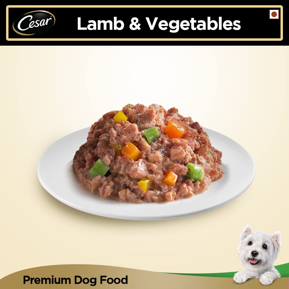 Cesar Lamb and Vegetarian Tray Dog Wet Food