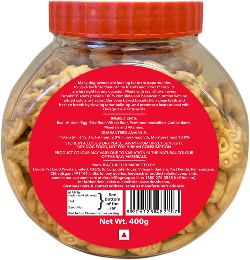 Drools Chicken and Egg Flavor Dog Biscuits