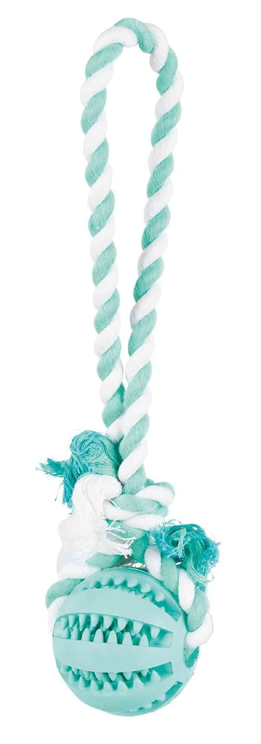 Trixie Denta Fun Playing Rope with Ball Toy for Dogs