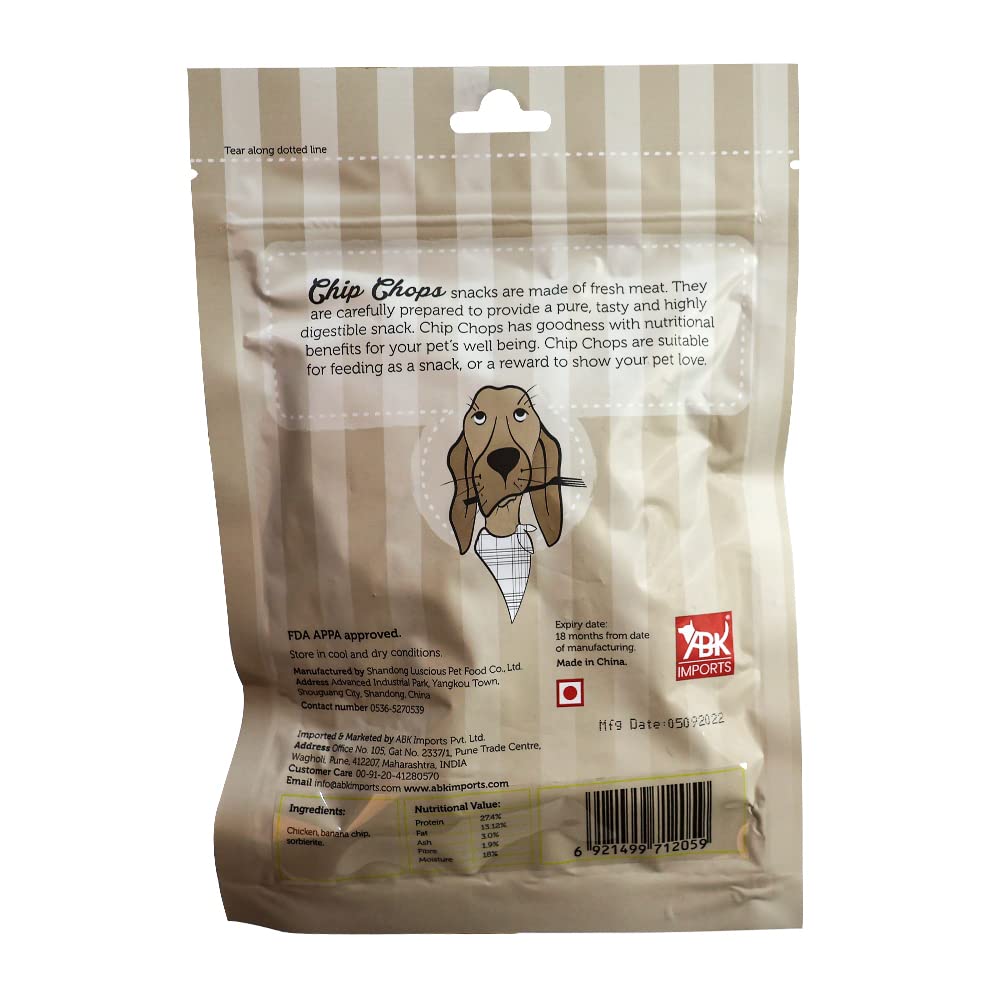 Chip Chops Banana with Chicken Dog Treat