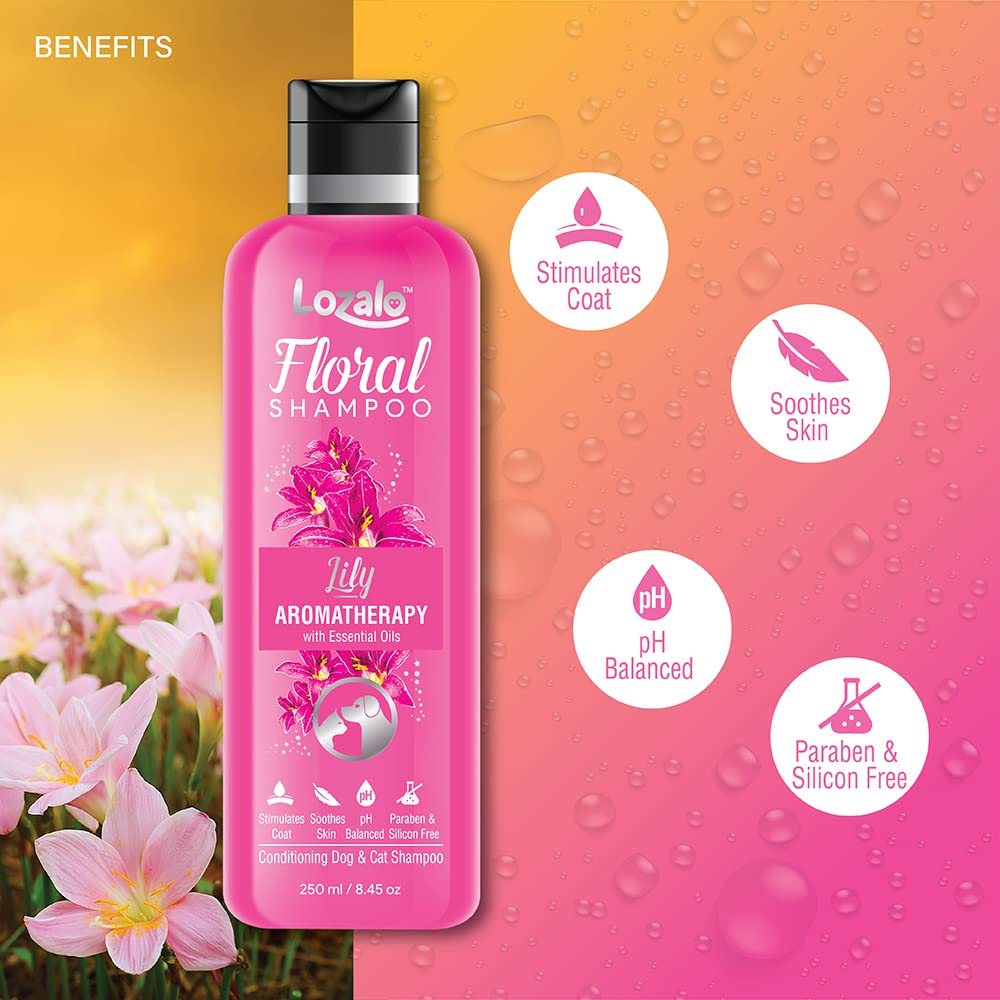 Lozalo Floral Aromatherapy Dogs & Cats Shampoo