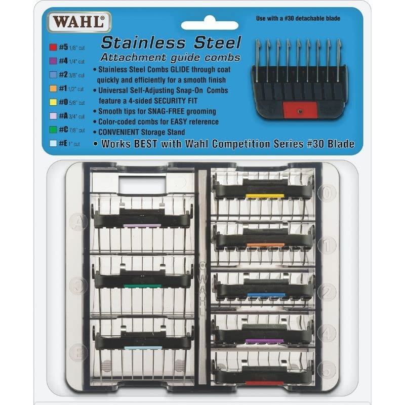 Wahl Color Code Metal Guide Combs