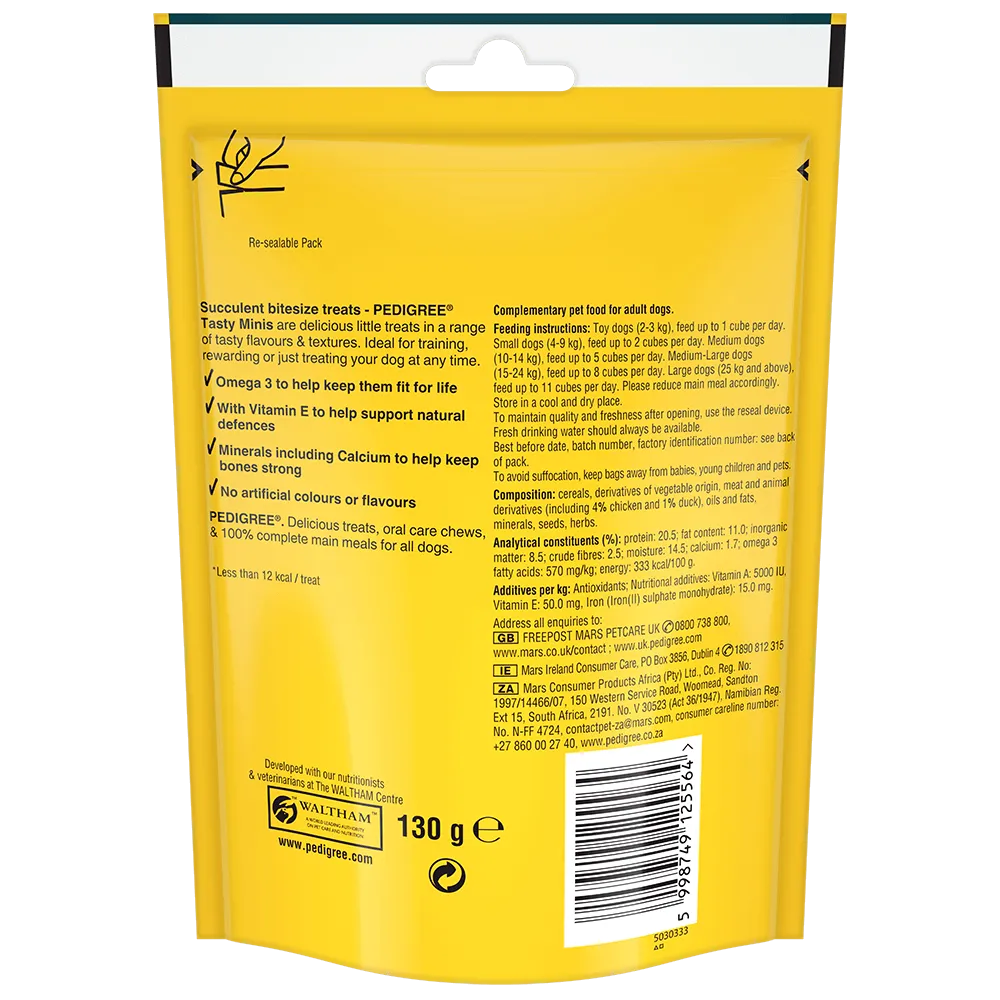 Pedigree Tasty Minis Cubes Adult Dog Treat