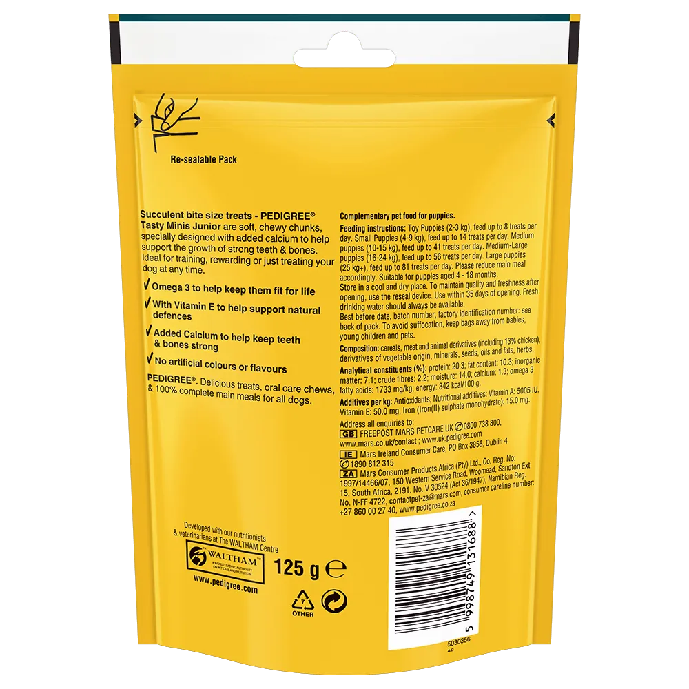 Pedigree Tasty Minis Cube Puppy Dog Treat