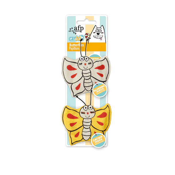 afp Cartoon Butterflies Toy for Cats