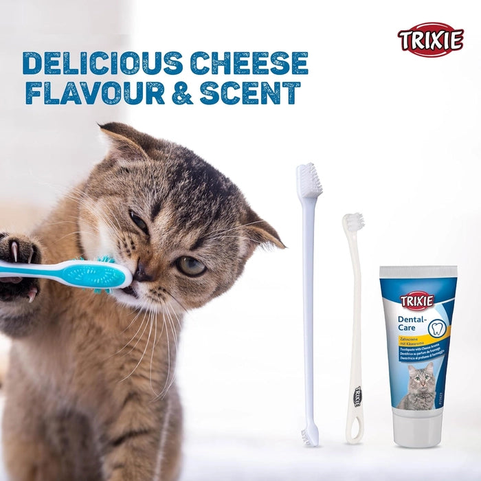 Trixie Dental Hygiene Set Cat Toothbrush and Toothpaste