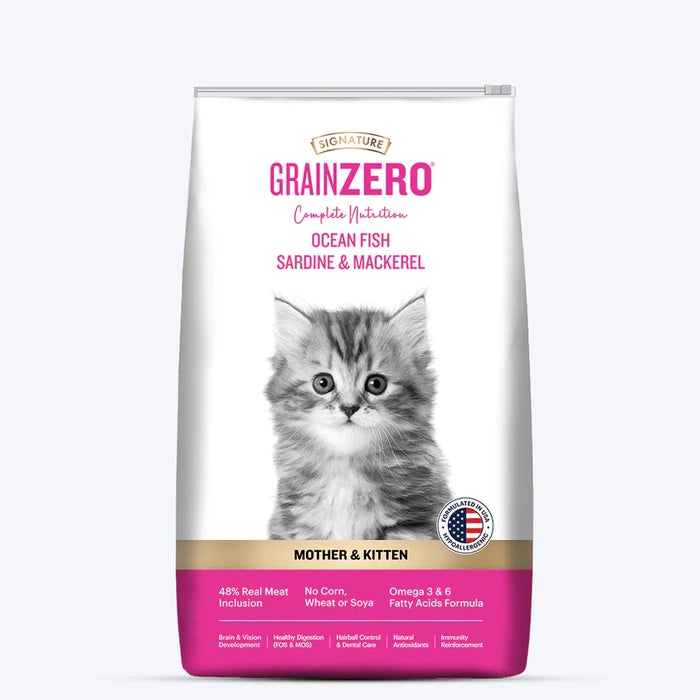 Signature Grain Zero Mother & Kitten Dry Food