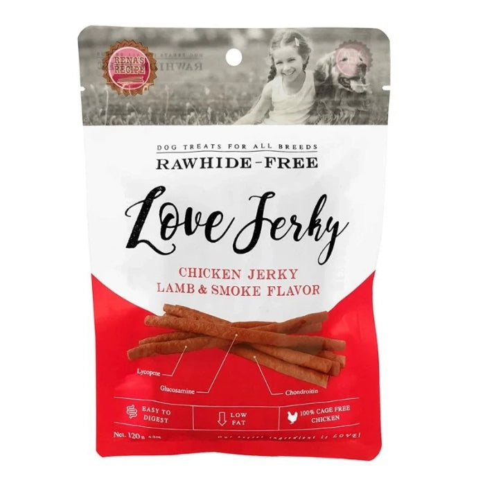 Love Jerky Lamb and Smoke Dogs Treat