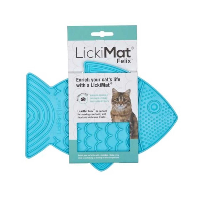Lickimat Felix Slow Feeder for Cats Turquoise