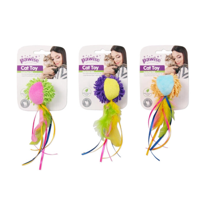 Pawise Meow Meow Life Wool Worm Cat Toy