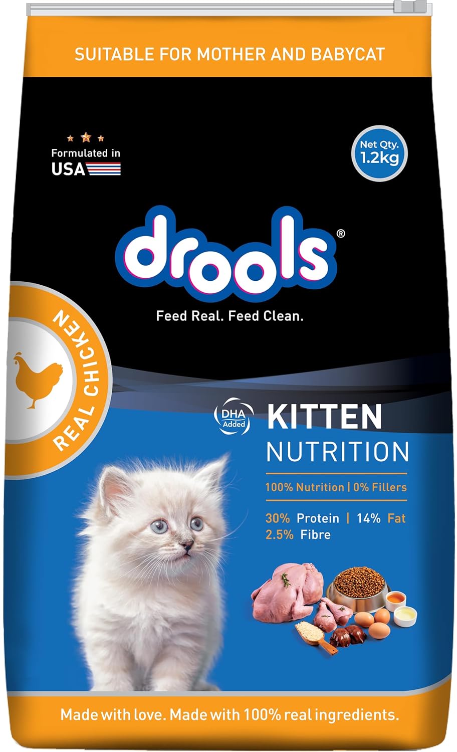 Drools Cat Real Chicken Kitten Dry Food