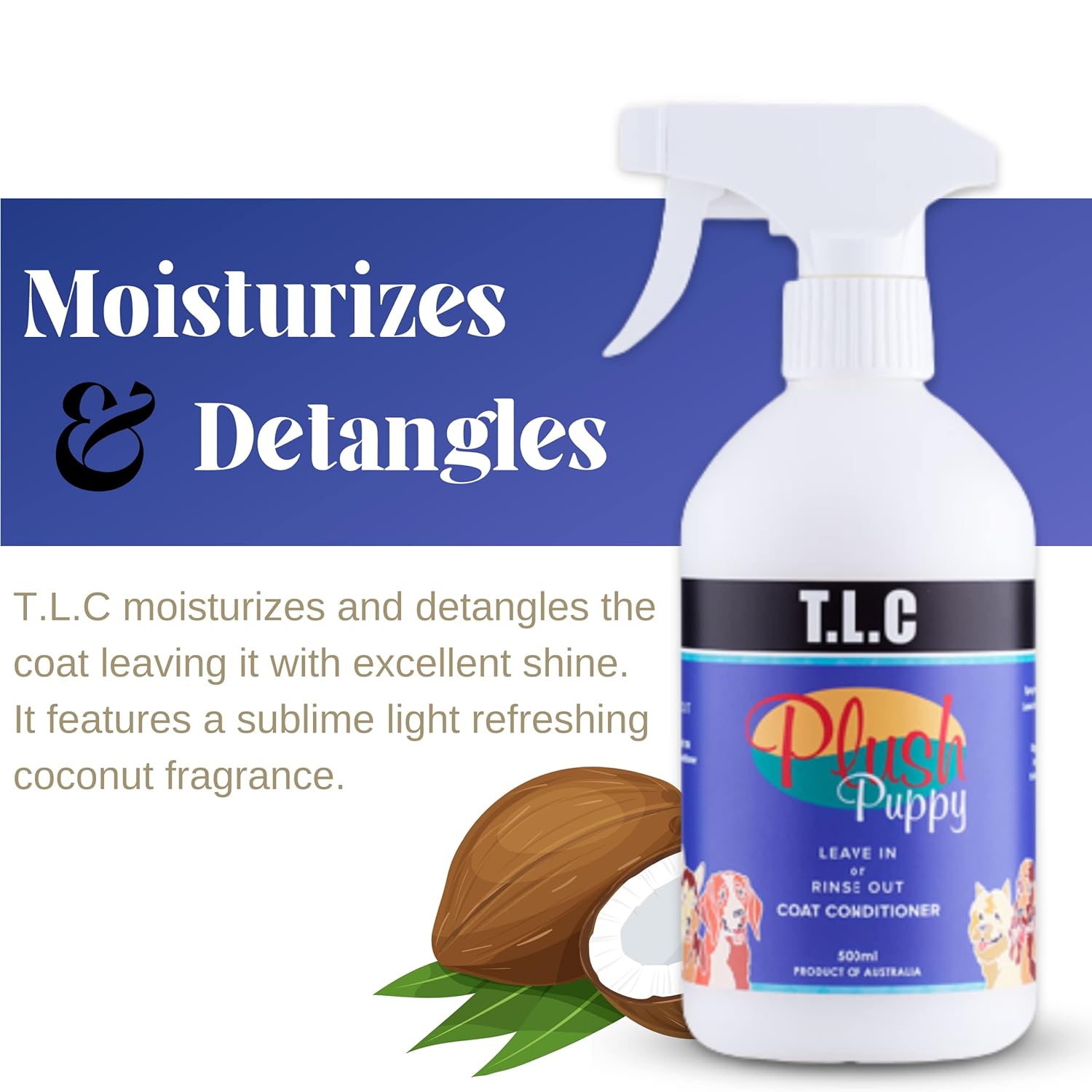 Plush Puppy T.L.C Coat Conditioner for Dogs