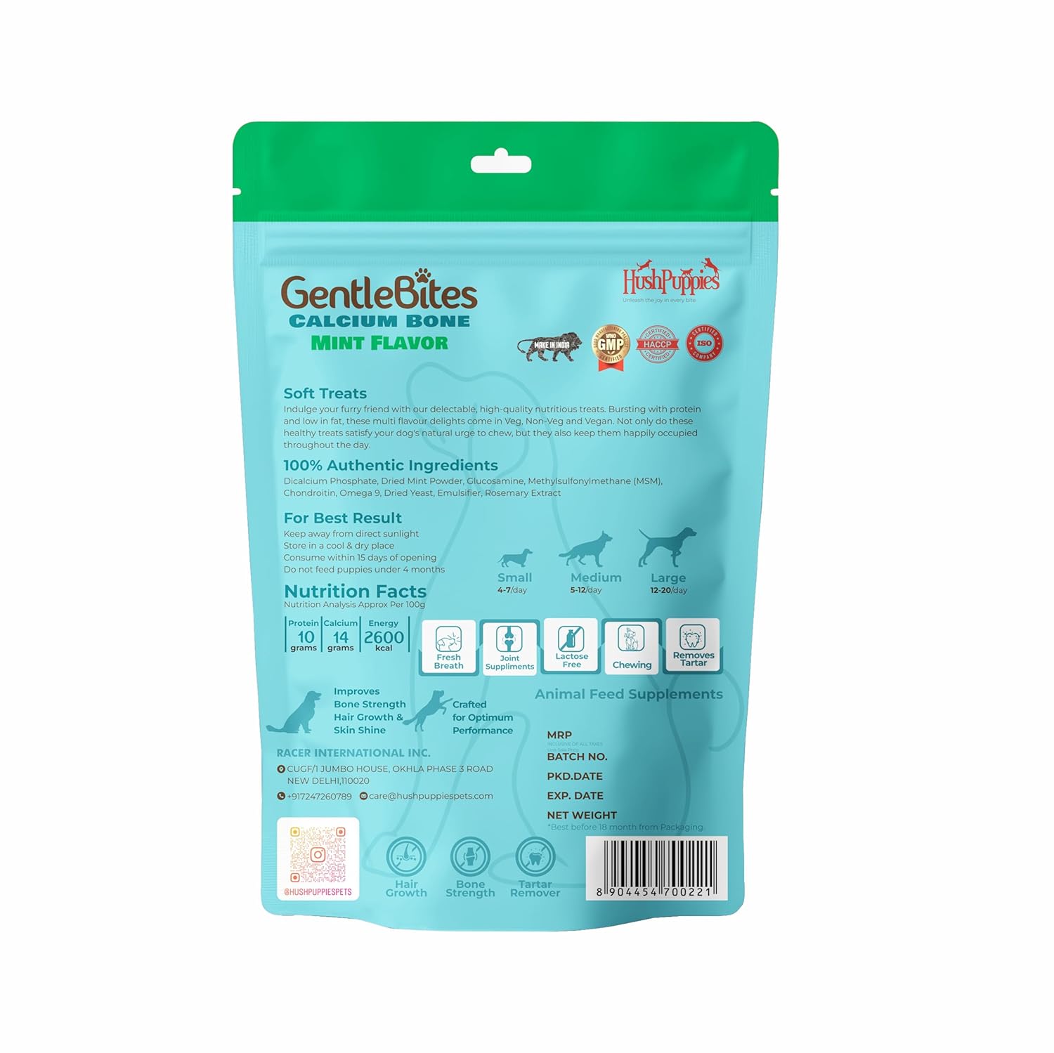 Hushpuppies Gentle Bites Calcium Bone