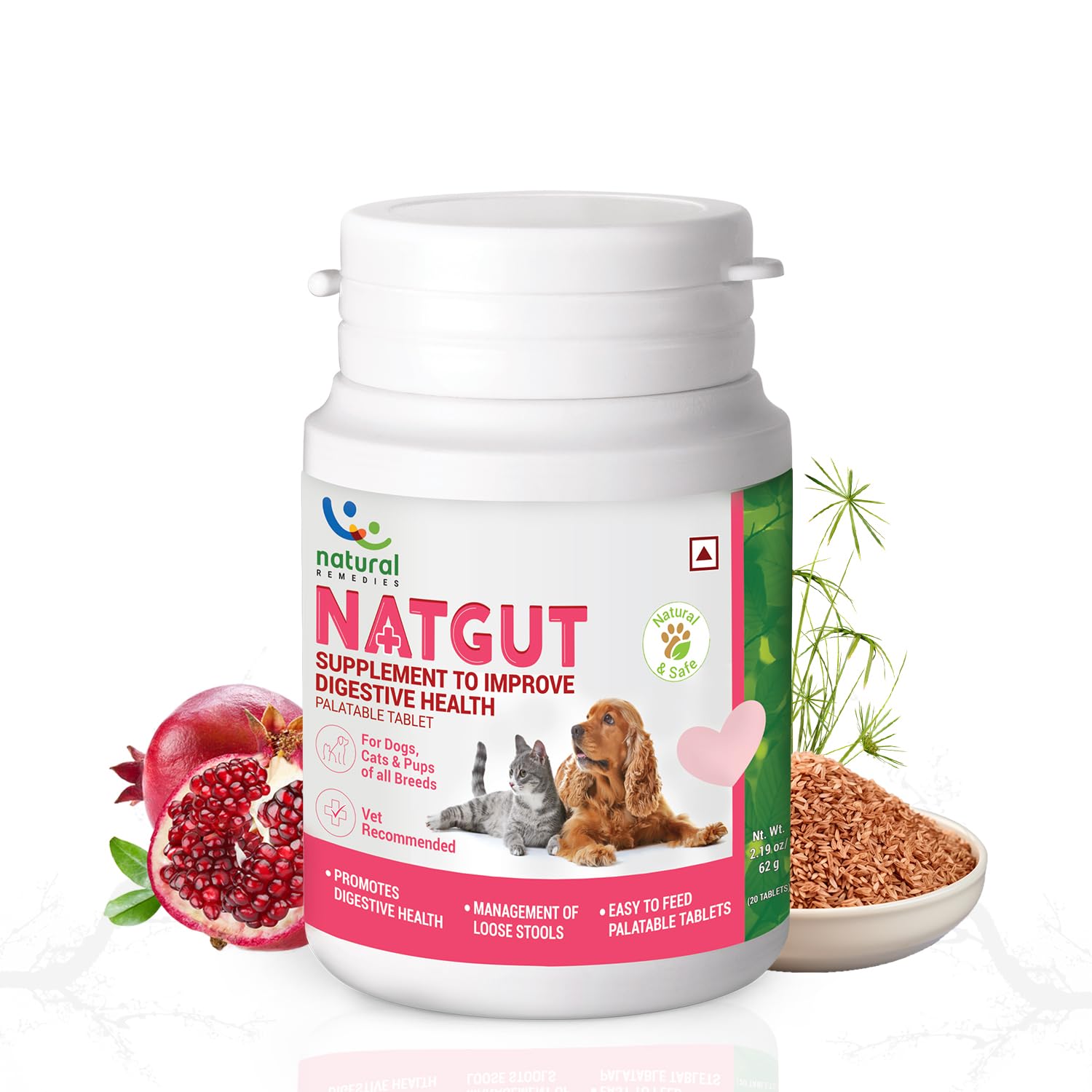Naturals Natgut Tablets for Dogs & Cats