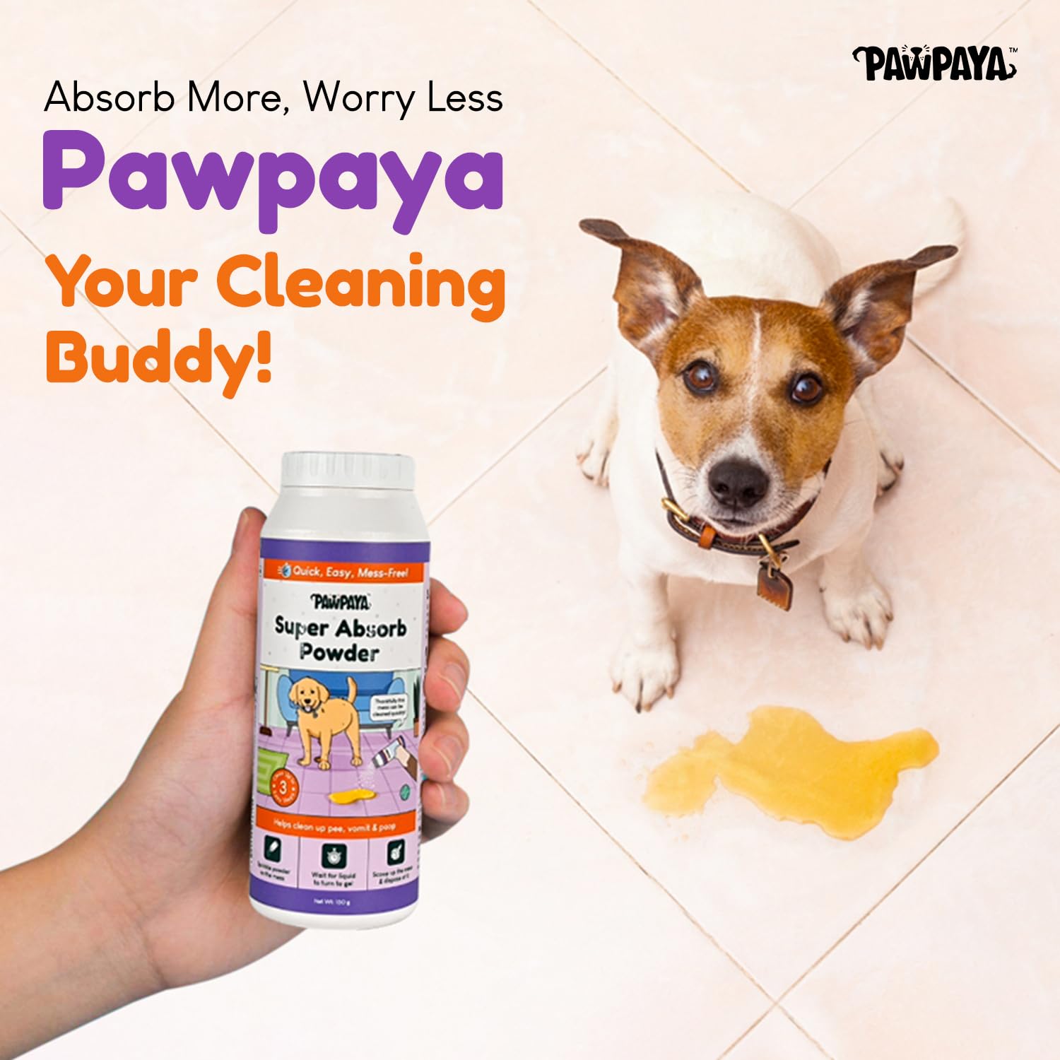 Pawpaya Super Absorb Powder for Dogs