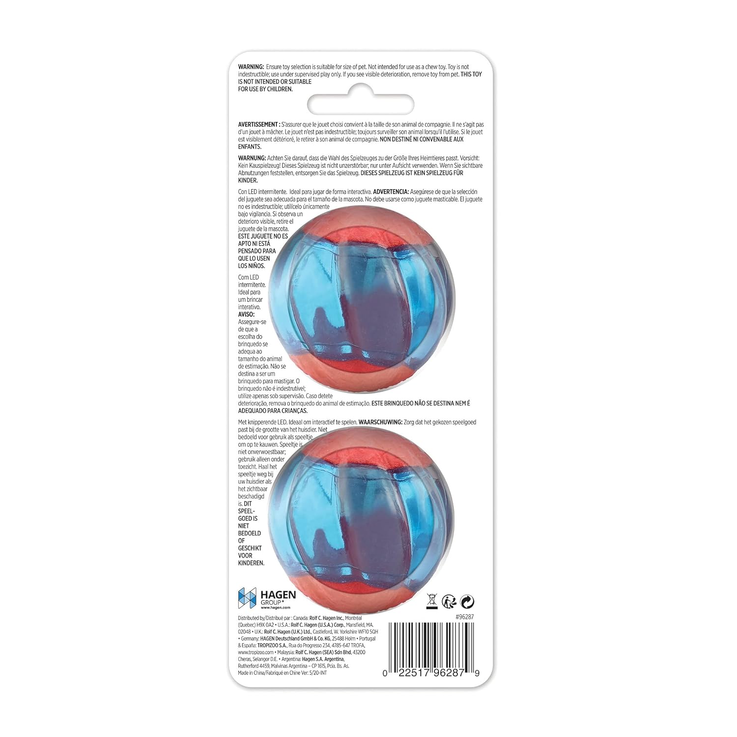 Zeus Duo Ball with Led 2PK