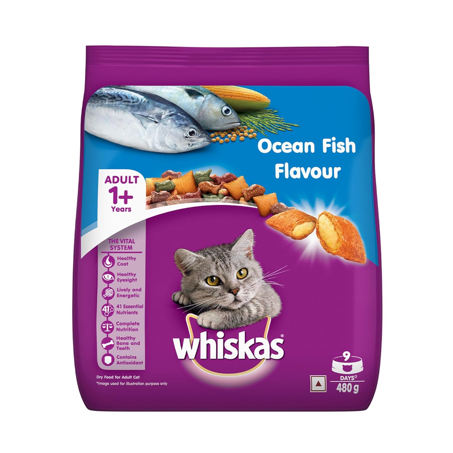 Whiskas Ocean Fish Adult Cat Dry Food
