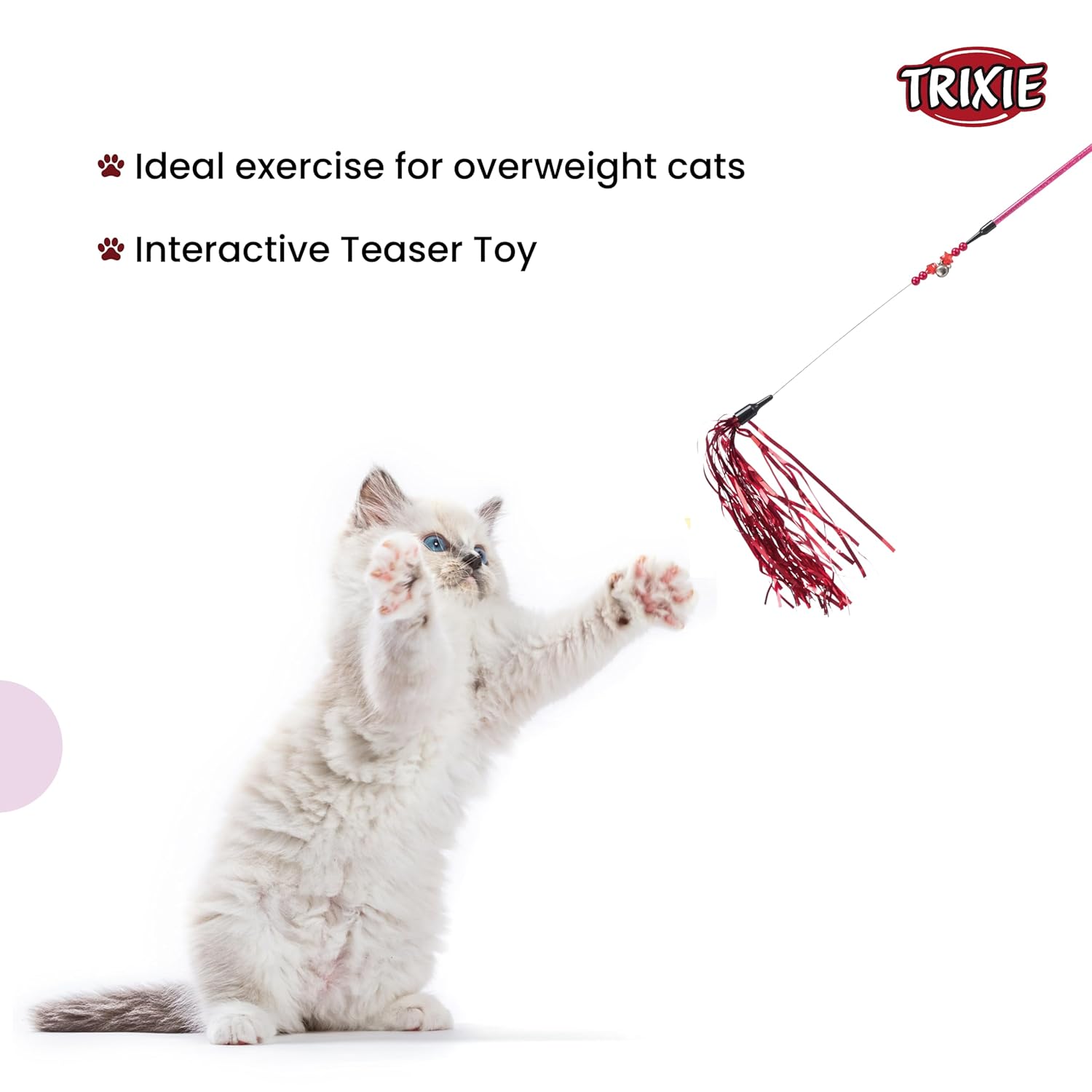 Trixie Christmas Playing Rod Tinsel Cat Toy