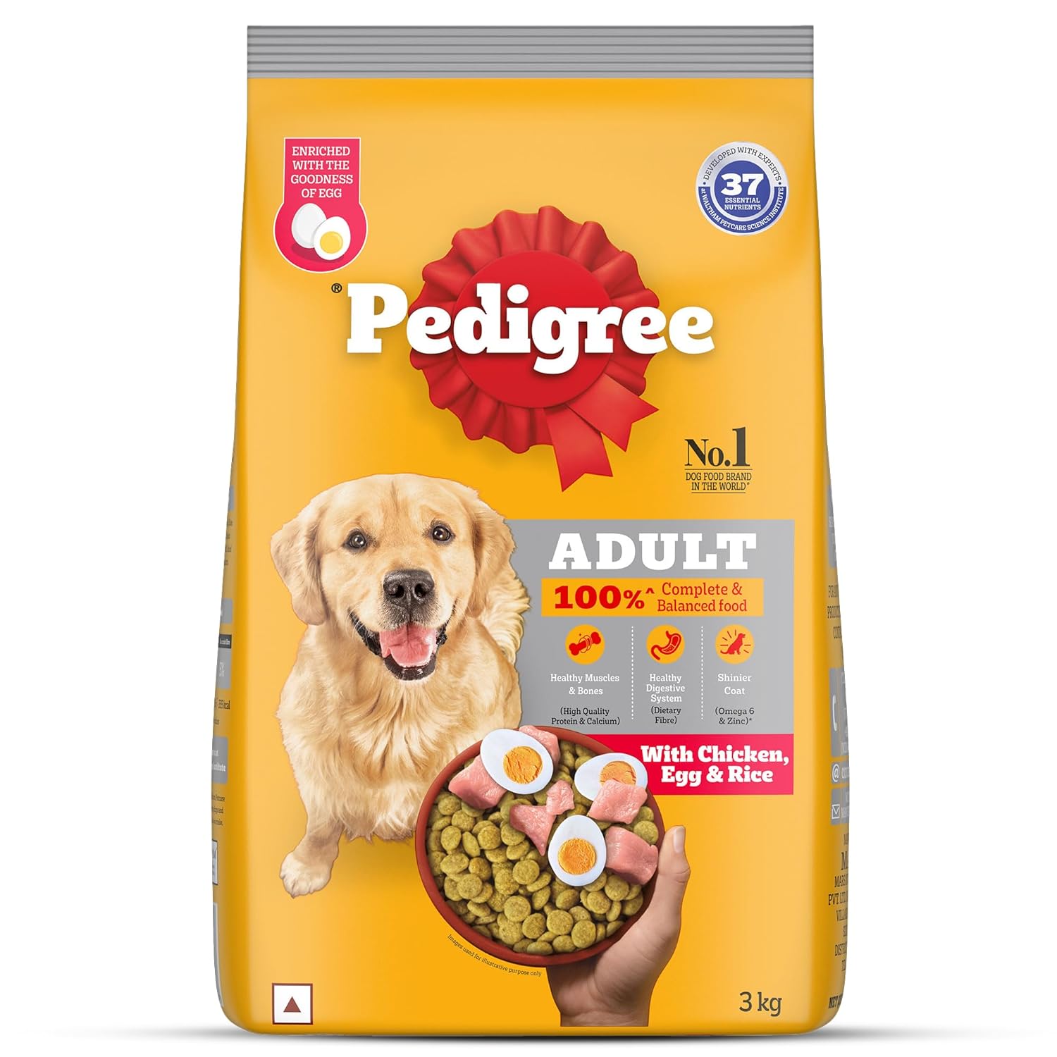 Pedigree Chicken Egg and Rice Dog Dry Foods