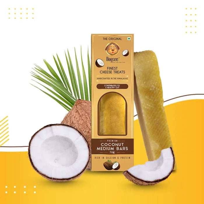 Dogsee Singles Coconut Dental Chew for Medium Dogs