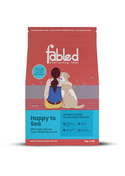 Fabled Salmon Tuna White Fish & Cod Dog Dry Food