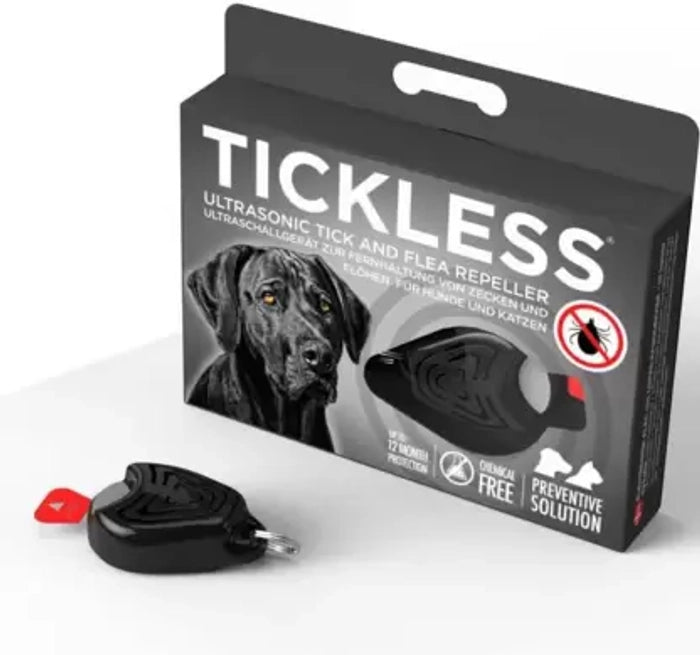 Ultrasonic Tick and Flea Repeller Black