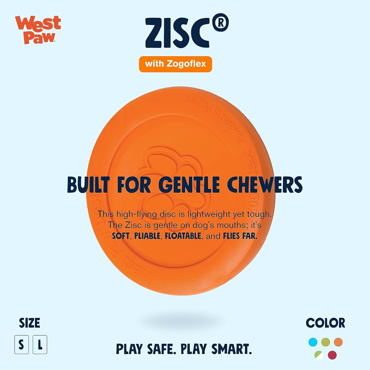 West Paw Zogoflex Zisc Frisbee Dog Toy