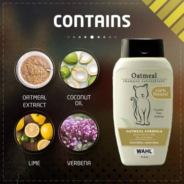 Wahl Oatmeal Cat Shampoo Concentrate Coconut Lime Verbena
