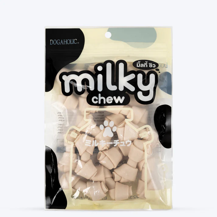 Dogaholic Milky Chew Bone Style Treat for Dogs