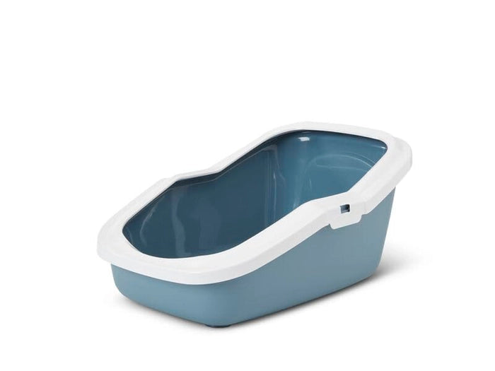 Savic Aseo Cat Litter Tray with a High Back and Rim