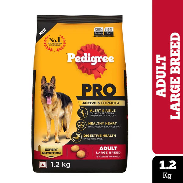 Pedigree Pro Active Adult Large Breed Dog Dry Food