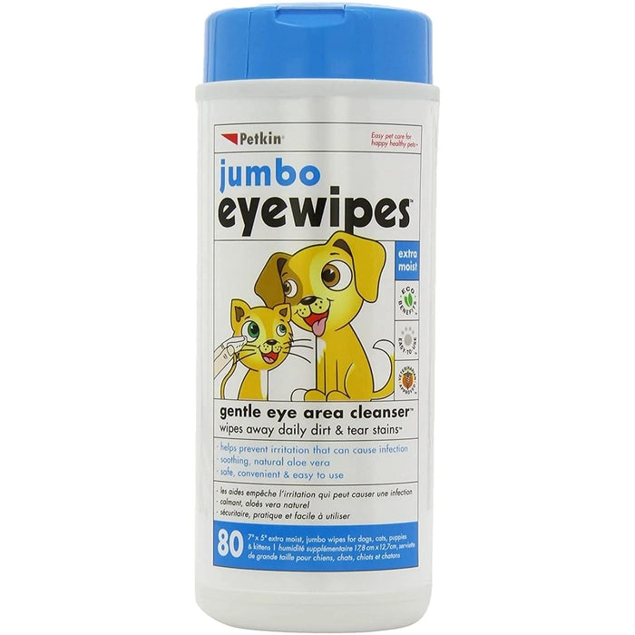 Petkin Jumbo Wipes for Dogs & Cats