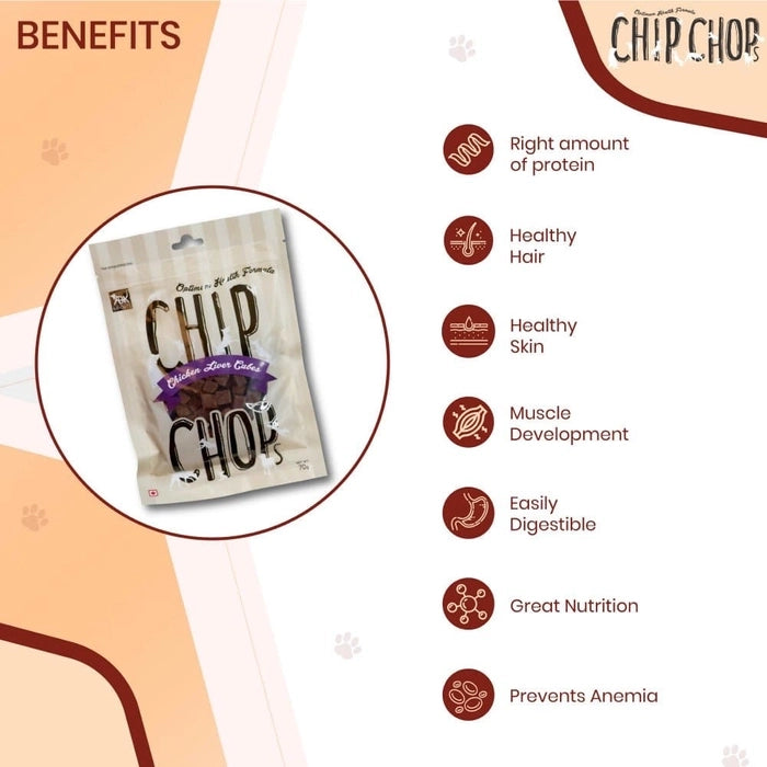 Chip Chops Chicken Liver Cube Dog Treat