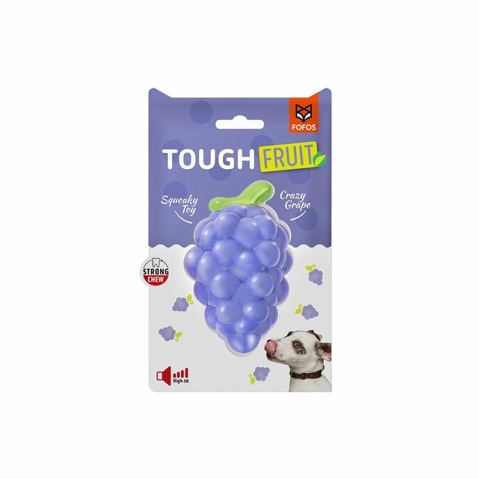 Fofos Tough Fruit Squeaky Grape Dog Toy