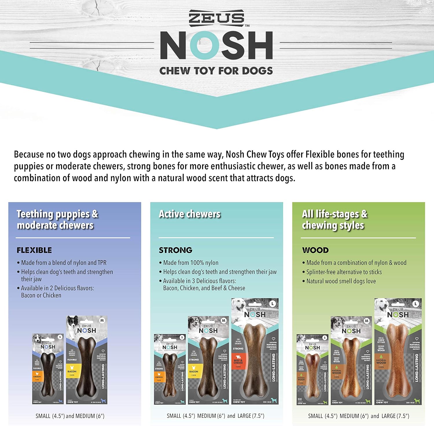 Zeus Nosh Strong Chew Bone Chicken