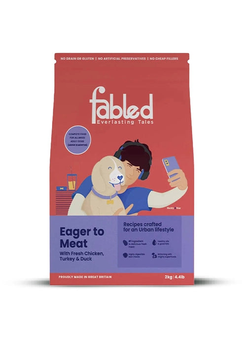 Fabled Fresh Chicken Turkey and Duck Adult Dog Dry Food