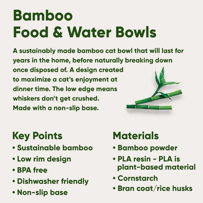 Beco Bamboo Cat Bowl