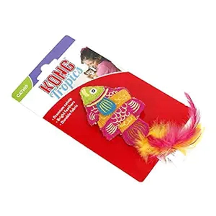 Kong Tropics Fish Pink Interactive Cat Toy