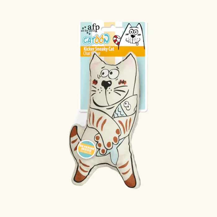 afp Sneaky Kicker Cartoon Toy for Cats