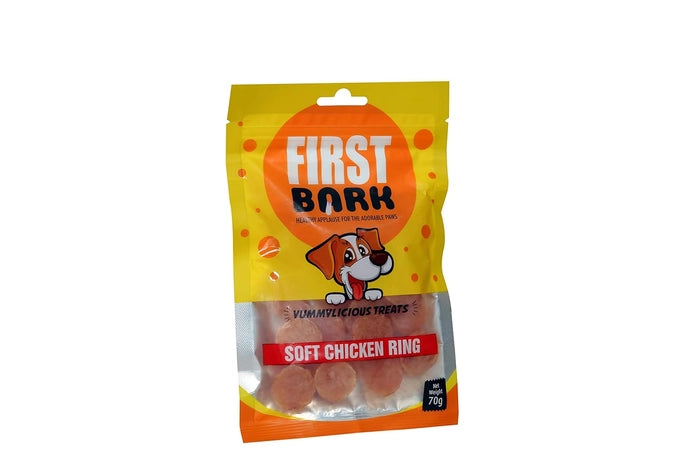 First Bark Soft Chicken Ring Dog Treat