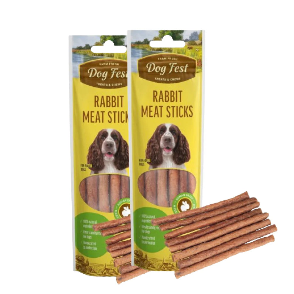 Dog Fest Rabbit Meat Sticks Dog Treats
