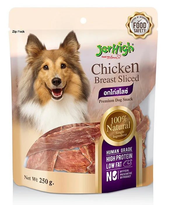 JerHigh Chicken Breast Sliced Dog treat