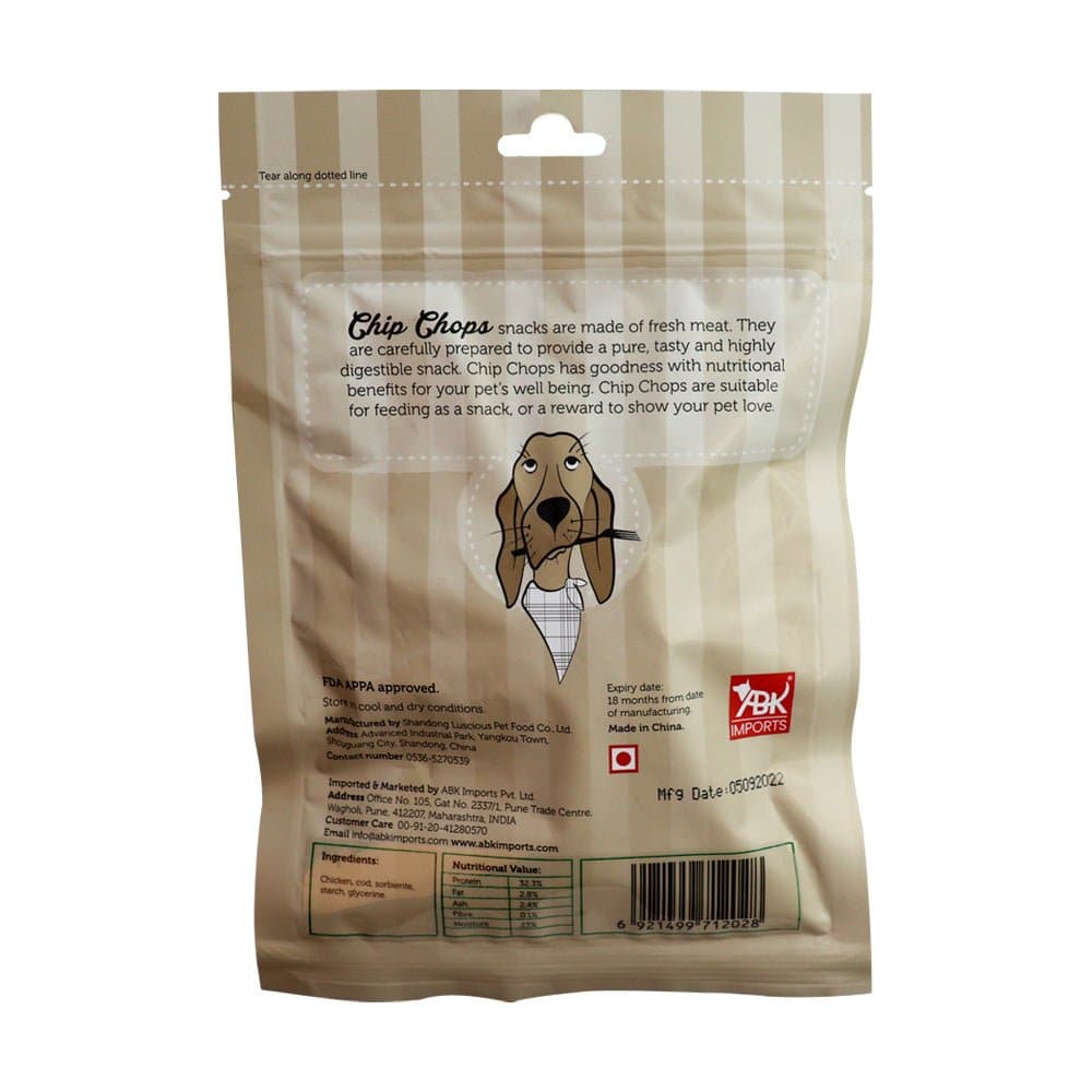 Chip Chops Chicken & Codfish Roll Dog Treat