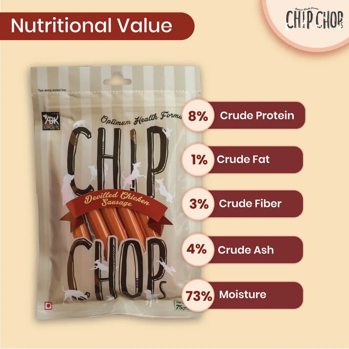 Chip Chops Chicken Sausages Dog Treat