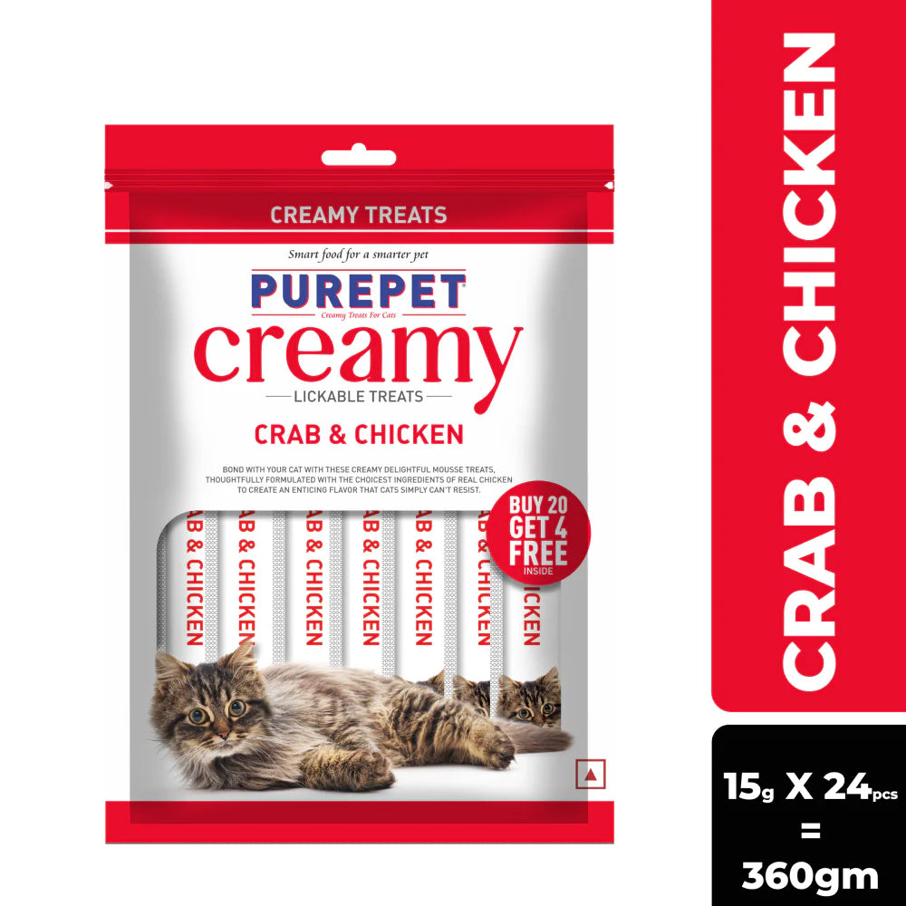 Purepet Lickeble Creamy Treat 20 Pieces for Cats