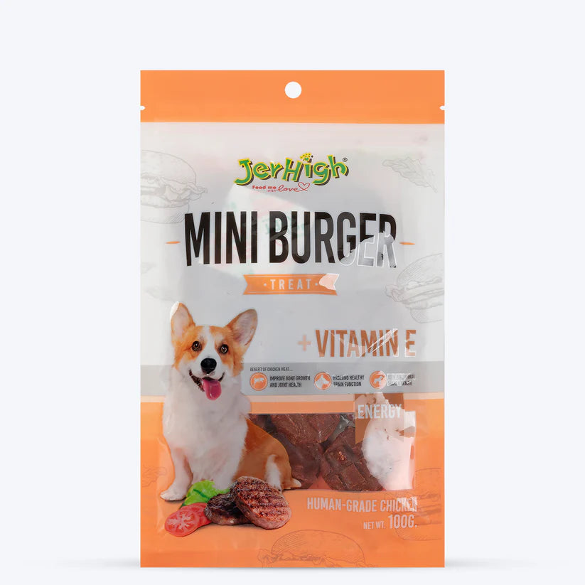 JerHigh Mini Burger Dog Treat