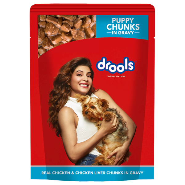 Drools Chicken & Chicken Liver Chunks in Gravy Puppy Wet Food